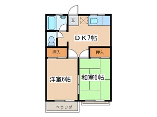 コーポ関の物件間取画像